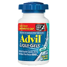 Advil Liqui-Gels Solubilized Ibuprofen Liquid Filled Capsules, 200 mg, 160 count