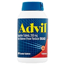 Advil Ibuprofen Coated Tablets, 200 mg, 300 count, 300 Each