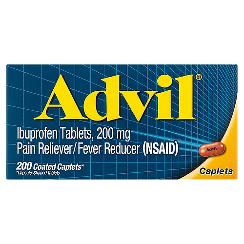 Advil Ibuprofen Tablets, 200 mg, 200 count