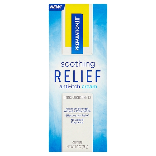 Preparation H Soothing Relief Anti-Itch Cream, 0.9 oz