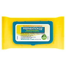 Preparation H Maximum Strength Formula Medicated Wipes, 48 count, 48 Each