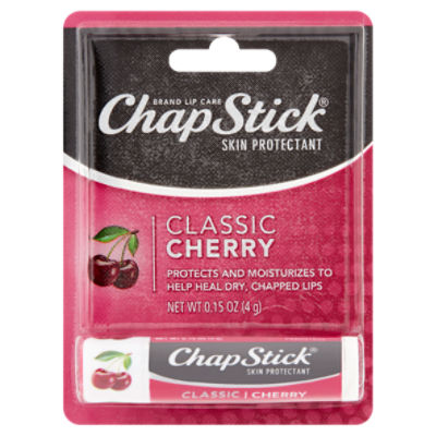 ChapStick Skin Protectant Classic Cherry Lip Balm, 0.15 oz