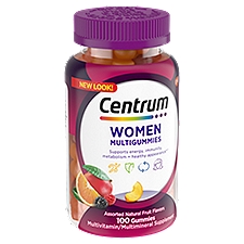Centrum MultiGummies Gummy Multivitamin for Women, Multivitamin/Multimineral Supplement, 100 Each