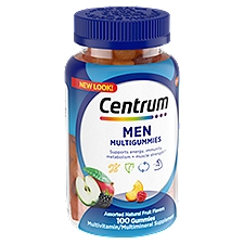 Centrum Multivitamin Supplement MultiGummies for Men, 100 Each