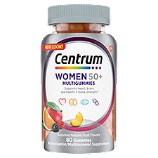 Centrum MultiGummies Gummy Multivitamin for Women 50 Plus - 80 Ct