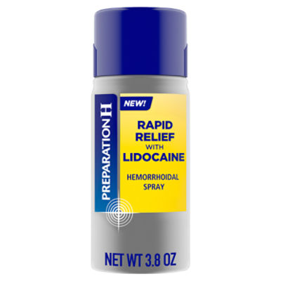 Preparation H Rapid Relief Hemorrhoidal Spray with Lidocaine - 3.8 Oz