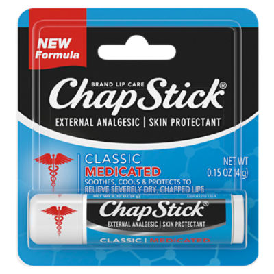 ChapStick Classic Medicated Lip Balm Tube, 0.15 Ounce