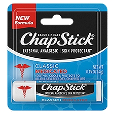 ChapStick Classic Medicated, Lip Balm, 0.15 Ounce