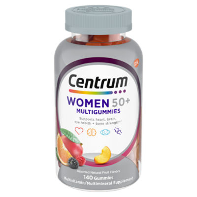 Centrum Assorted Natural Fruit Flavors Women 50+ Multivitamin/Multimineral Supplement, 140 count