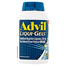 Advil Liqui-Gels Minis Solubilized Ibuprofen 200 mg, Liquid Filled Capsules, 200 Each