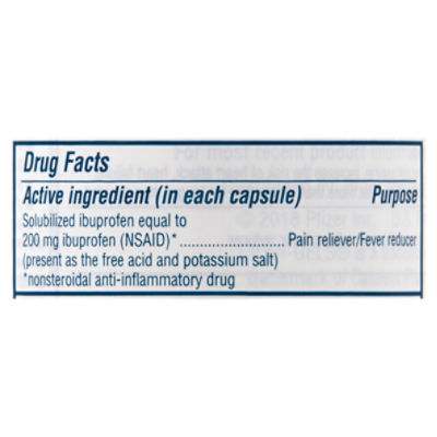 Advil Liqui-Gel Minis Pain Reliever and Fever Reducer Ibuprofen