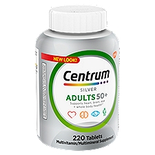 Centrum Silver Multivitamins for Adults, Multivitamin/Multimineral Supplement, 220 Each