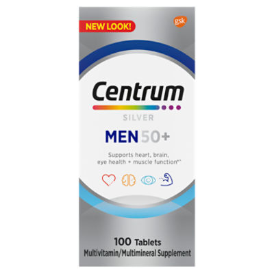 Centrum Silver Multivitamin for Men 50 Plus, Multivitamin/Multimineral
