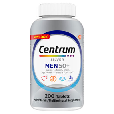 Centrum Silver Multivitamin for Men, Multivitamin/Multimineral Supplement - 200 Count