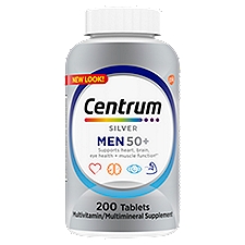 Centrum Silver Multivitamin for Men, Multivitamin/Multimineral Supplement, 200 Each