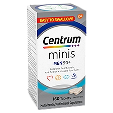 Centrum Multivitamin/Multimineral Supplement Minis Men 50+, 160 Each