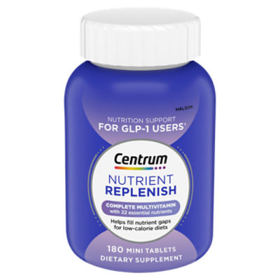 Centrum Nutrient Replenish Complete Multivitamin Dietary Supplement, 180 Count