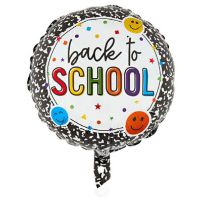 Back to School Mylar Balloon, 18 in, 1 Each