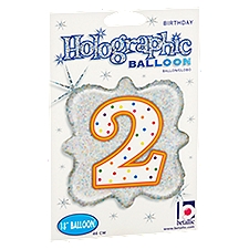 Betallic Birthday Holographic 18'' Balloon, 1 Each