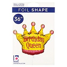 Betallic Birthday Queen 36'' Foil Shape Balloon