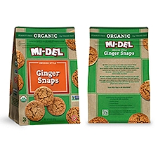Mi-Del Organic Swedish Style Ginger Snaps Cookies, 8 oz