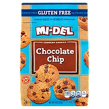 Mi-Del Gluten Free Chocolate Chip Crunchy Cookies, 8 oz, 8 Ounce