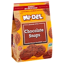 Mi-Del Swedish Style Chocolate Snaps Cookies, 10 oz