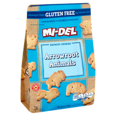 MiDel Gluten Free Arrowroot Animals Crunchy Cookies, 8 oz