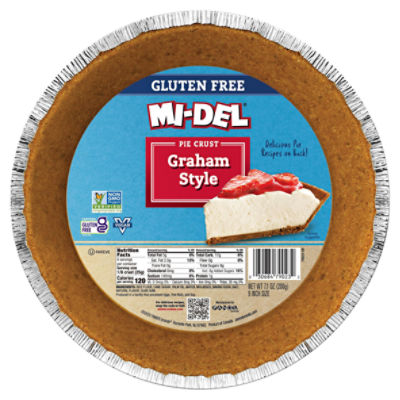Mi-Del Gluten Free Graham Style 9 Inch Size Pie Crust, 7.1 oz