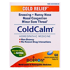 Boiron Homeopathic Medicine - Coldcalm Cold Relief 60ct