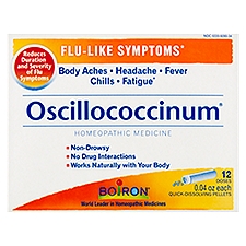 Boiron Oscillococcinum Quick-Dissolving Pellets, 0.04 oz, 12 count