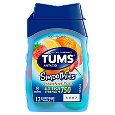 Tums Antacid Calcium Supplement Smoothie, 12 each