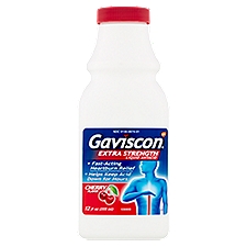 Gaviscon Liquid Antacid, Extra Strength Cherry Flavor, 12 Fluid ounce