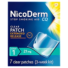 NicoDerm CQ Nicotine Patches - 7 Ct