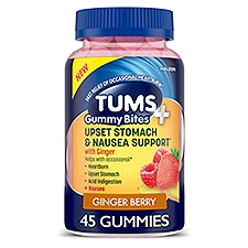 Gummy Bites Dietary Supplement for Upset Stomach & Nausea Support
