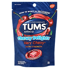 Tums Chewy Delights Very Cherry Ultra Strength Soft Chews, 32 count, 32 Each
