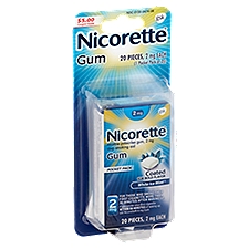 Nicorette White Ice Mint Gum Pocket Pack, 2 mg, 20 count