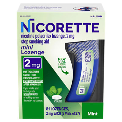 Nicorette Mini Nicotine Lozenges to Help Stop Smoking