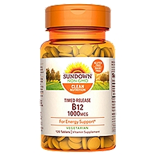 Sundown Timed Release B12 Vitamin Supplement, 1000 mcg, 120 count