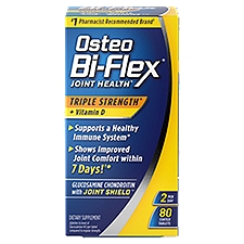 Osteo Bi-Flex Joint Health Triple Strength + Vitamin D Dietary Supplement, 80 count