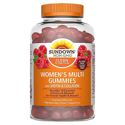 Sundown Women's Multi Gummies Raspberry Flavored Dietary Supplement Value Size!, 150 count