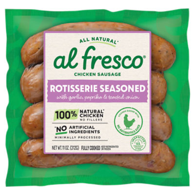 Al Fresco Rotisserie Seasoned Chicken Sausage, 11 oz