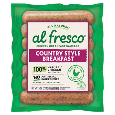 Al Fresco Country Style Chicken Breakfast Sausage, 7 count, 7.5 oz