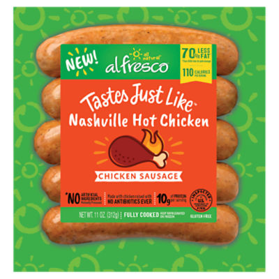 Al Fresco Nashville Hot Chicken Chicken Sausage, 11 oz - ShopRite