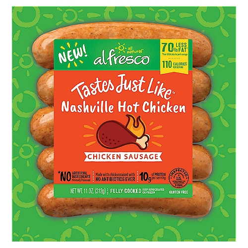 Al Fresco Nashville Hot Chicken Chicken Sausage, 11 oz