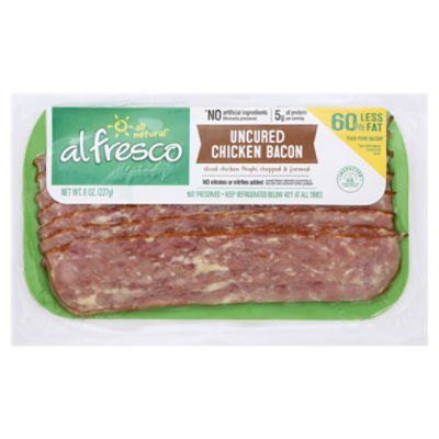 Alfresco Uncured Chicken Bacon, 8 oz, 8 Ounce