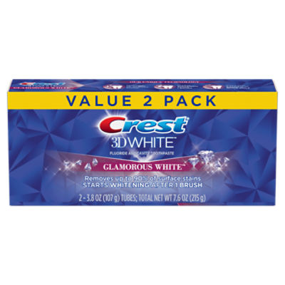 Crest 3D White Glamorous White Teeth Whitening Toothpaste, 3.8 oz