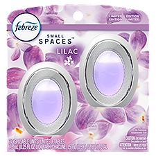 Febreze Small Spaces Air Freshener Lilac, .25 fl. oz., Pack of 2