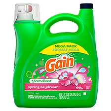 Gain Aroma Boost Liquid Laundry Detergent, Spring Daydr, 154 Ounce
