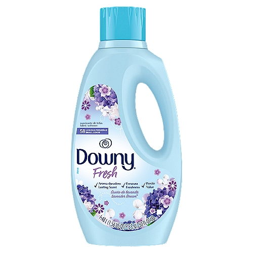 Try Downy Lavender Dream Fabric Softener, formulated to keep clothes soft, fresh, and static-free.